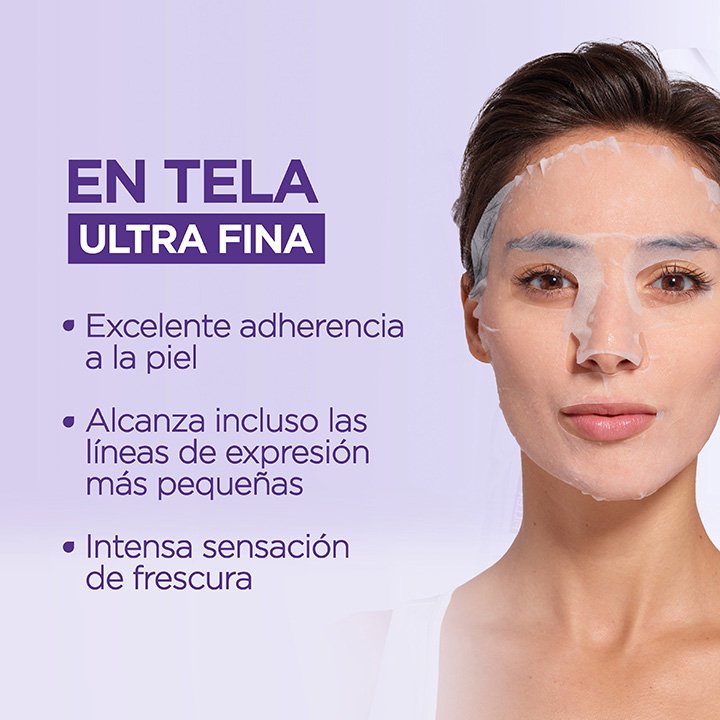 Mascarilla de facial en tela ultra fina